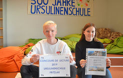 „Concours de lecture“ 2019: Zwei Ursulinenschüler sind dabei! 